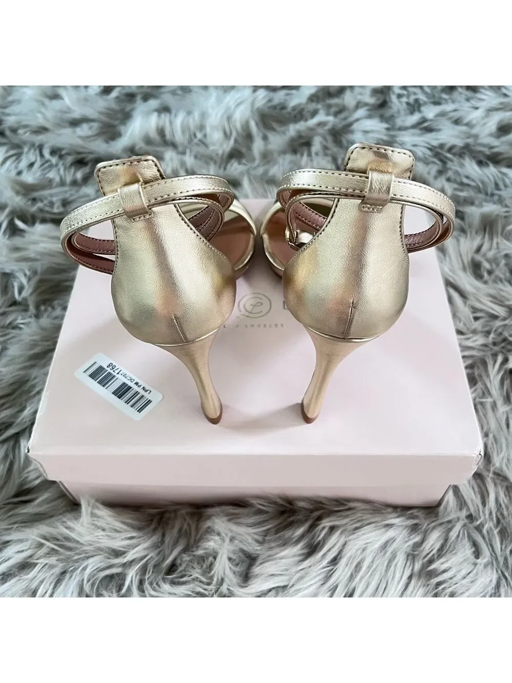 NIB Chinese Laundry Jasmine Ankle Strap Dress Sandal in Gold Women’s Size‎ 8.5